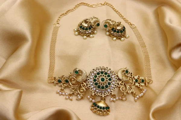 Matte Finish Choker Necklace/Jewellery Set