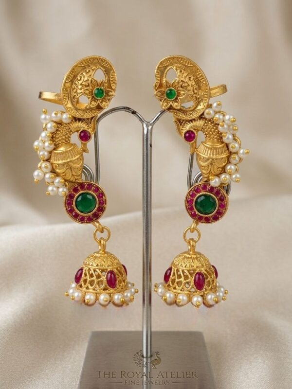 Vivanta design Gold Plated Earrings Maharashtra Look